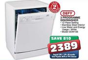 Defy 3 Programme Dishwasher(DDW156)