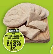 Foodco Wholewheat Or White Pita Bread-6's