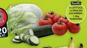 Foodco 1xLettuce,1xEnglish Cucumber,1.2Kg Tomatoes