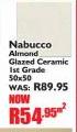 Nabucco Almond Glazed Ceramic Ist Grade 50 x 50-per sqm