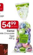 Cemoi Milk Chocolate Eggs-400g Per Pack