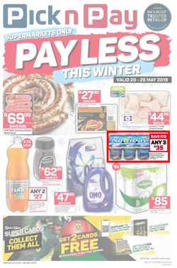 Pick n Pay Eastern Cape : Pay Less This Winter (20 May - 26 May 2019), page 1