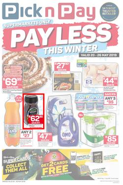 Pick n Pay Eastern Cape : Pay Less This Winter (20 May - 26 May 2019), page 1