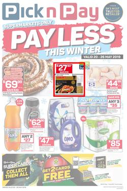 Pick n Pay Eastern Cape : Pay Less This Winter (20 May - 26 May 2019), page 1