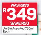 Jin Gin Assorted-750ml Each