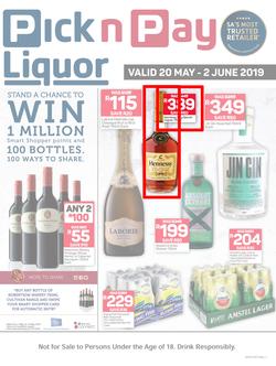 Pick n Pay : Liquor (20 May - 2 Jun 2019), page 1