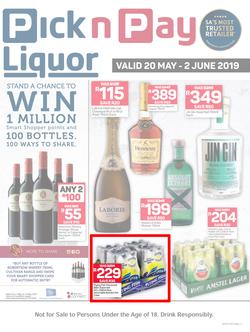 Pick n Pay : Liquor (20 May - 2 Jun 2019), page 1