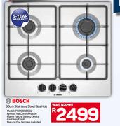 Bosch 60cm Stainless Steel Gas Hob PGP6B5B602