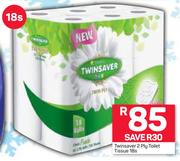 Twinsaver 2 Ply Toilet Tissue-18's Pack