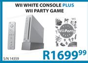 Wii White Console  + Wii Party Game