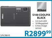 Nikon S100 Coolpix Black