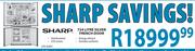 Sharp Silver French Door-724 Ltr