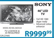 Sony LED TV-46" (KDL-46EX520)