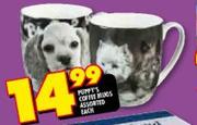 Puppy's Coffee Mugs Assorted Each