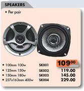 Speakers-125mm 150w