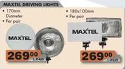 Maxtel Driving Lights Per Pair (L-JF620) - 180 x 100mm