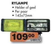 Halogen Rylampe (L-051/2) - 145 x 75mm