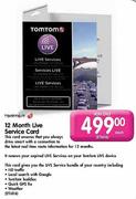 Tomtom 12 Month Live Service Card