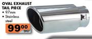 Oval Exhaust Tail Piece-97mm