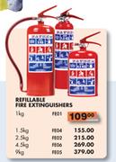 Refillable Fire Extinguisher-2.5kg