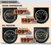 Equus Gauges Oil Pressure Electrical