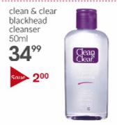 Clean & Clear Blackhead Cleanser-50ml