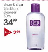 Clean & Clear Blackhead Cleanser-50ml