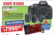 Nikon D5100 Digital Camera Twin Lens Kit Bundle + Nikon Coolpix S4150 Digital Camera Bundle