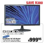 Samsung Syncmaster LED Monitor-20"
