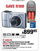 Canon Silver Powershot A810 Camera Bundle