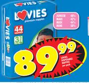 Lovies Disposable Nappies Junior-40's pack