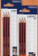 Staedtler Tradition HB Pencils-3's Per Pack