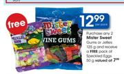 Mister Sweet Gums or Jellies-125 g