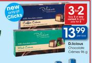 D.licious Chocolates Creams-96 g Per Box 