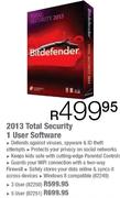 Bitdefender 2013 Total Security 1 User Software