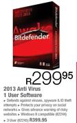 Bitdefender 2013 Anti Virus 3 User Software