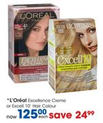 L'Oreal Excellence Creme or Excell 10' Hair Colour Each