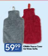 Clicks Fleece Cover Hot Water Bottle-Each