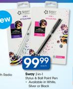 Sway 2-in-1 Stylus & Ball Point Pen - Each