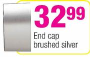 End Cap Brushed Silver