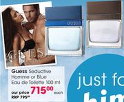 Guess Seductive Homme Or Blue Eau De Toilette-100ml Each