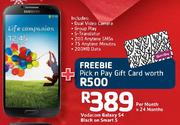 Samsung Vodacom Galaxy S4 Black-On Smart S