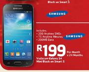Samsung Vodacom Galaxy S4 Mini Black-On Smart S