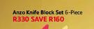 Anzo Knife Block Set-6-Piece