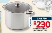 PnP Stainless Steel Stockpot-24x20cm