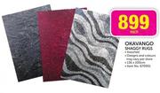 Okavango Shaggy Assorted Rugs 136x200cm 670901-Each