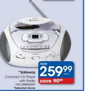 Safeway Compact CD Player With Radio-SWCD88845051