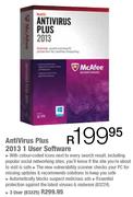 McAfee Antivirus Plus 2013 1 User Software
