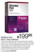 McAfee Antivirus Plus 2013 3 User Software