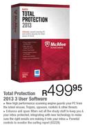 McAfee Total Protection 2013 3 User Software